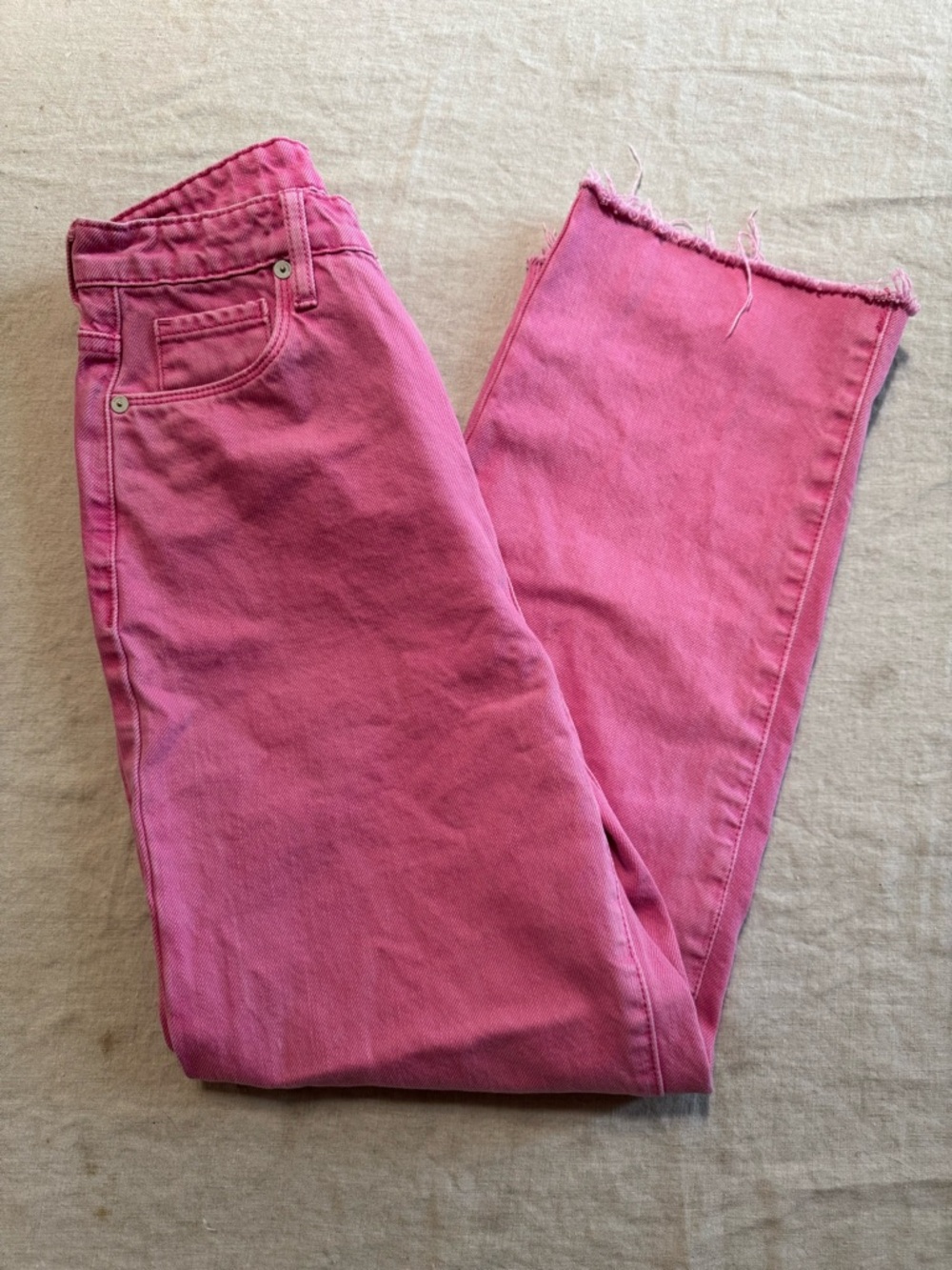Blank NYC Baxter Ribcage Straight Leg Size 25 Pink - Picture 2 of 7